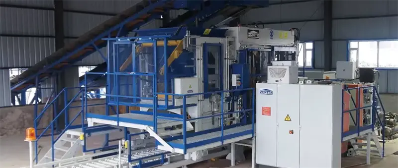 Proyek produksi batu bata beton berlapis-lapis yang sepenuhnya otomatis telah diluncurkan di Afrika.